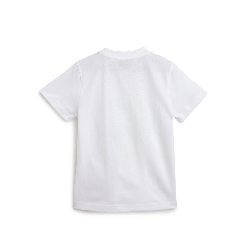 Boys White Neon Graphic Printed T-Shirt image number 1